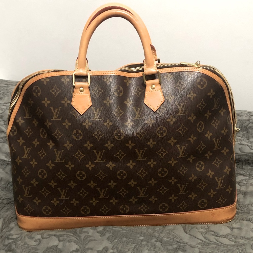AUTHENTIC Louis Vuitton luggage Alma Voyage MM travel bag tote CHEAPEST ONLINE